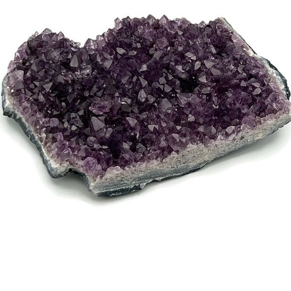 Amethyst Quartz Crystal Flat Cluster Raw Purple Meditation Decor - Picture 4 of 10